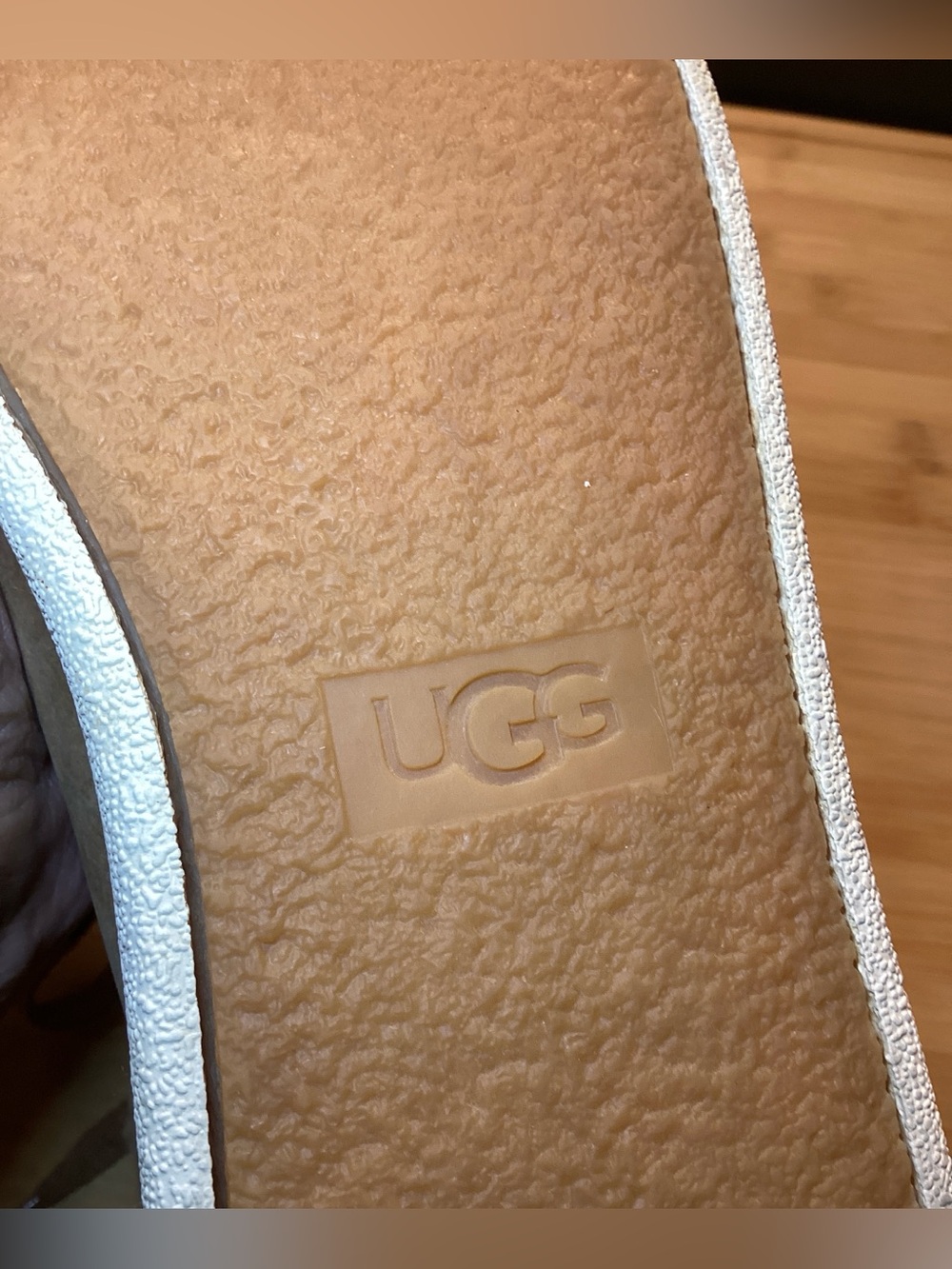 UGG Olive Chestnut High-Top Premium Nubuck Leather Upper Sneakers - Picture 9 of 10